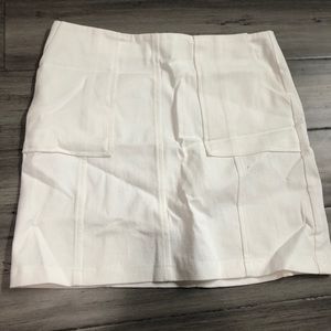 White denim-ish pencil skirt size L